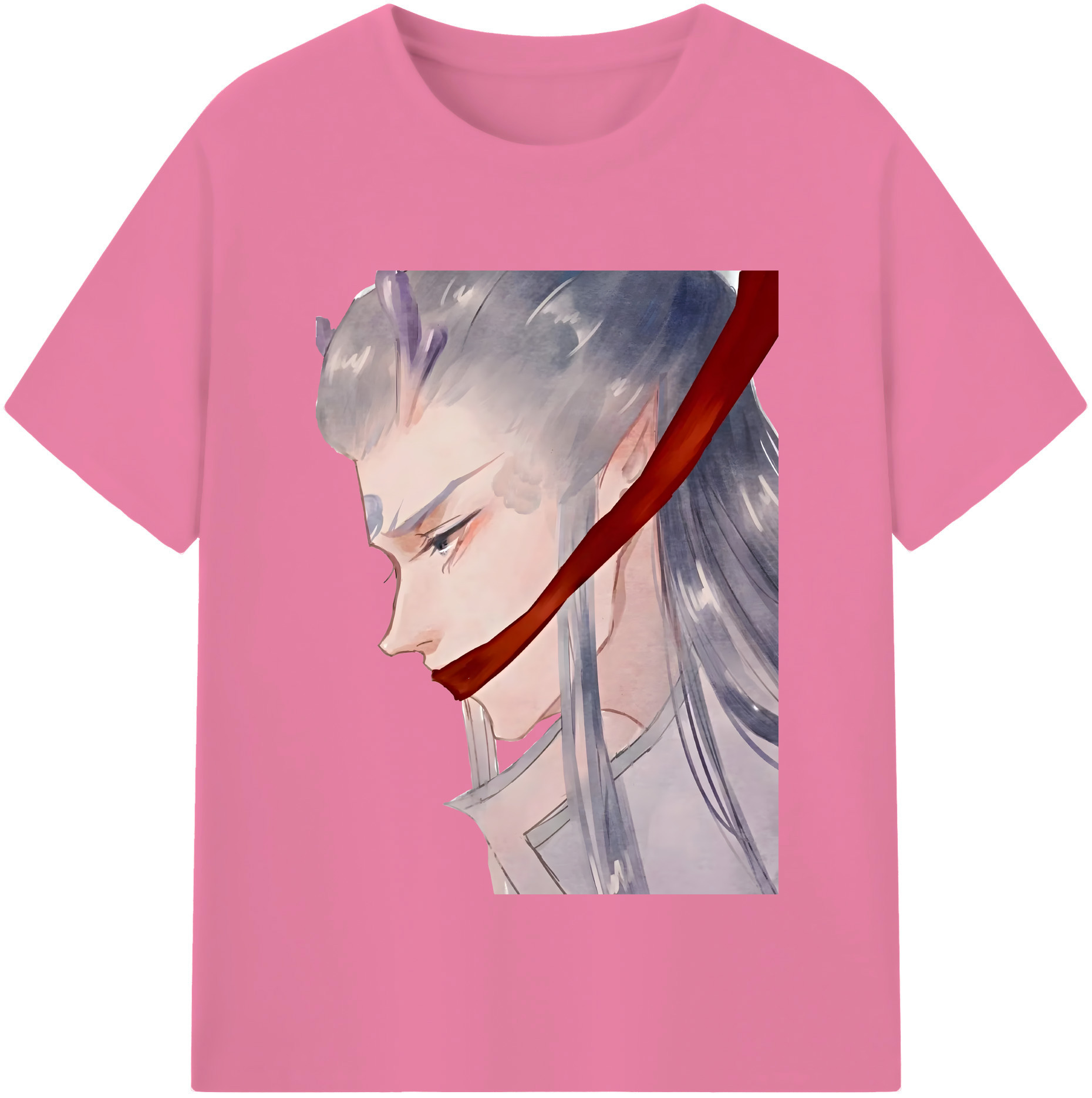 （画像用） Ne Zha 2 ナタ 魔童の大暴れ 綿100％半袖Tシャツ（フロントプリント）